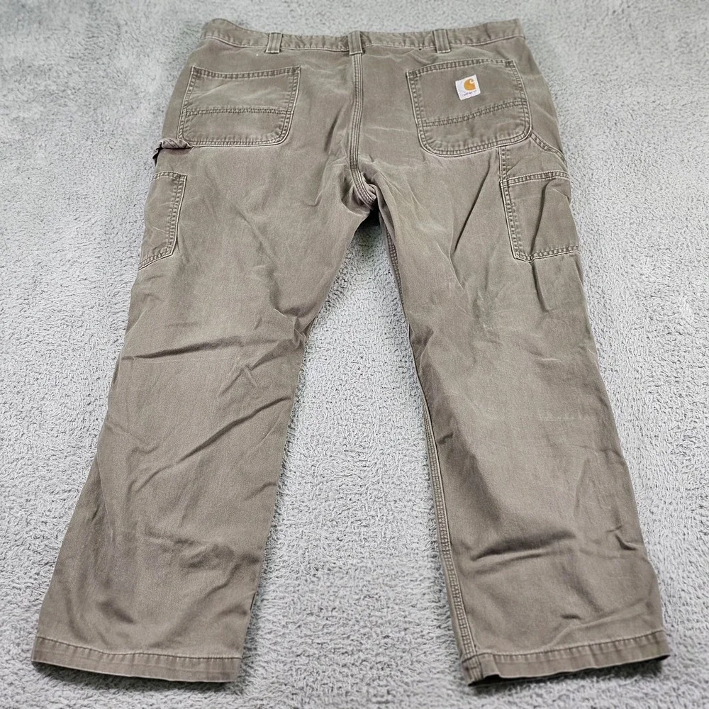 Carhartt‎ Pants Mens 40x30 Gray B324 DFE Relaxed Fit Workwear Utility Carpenter